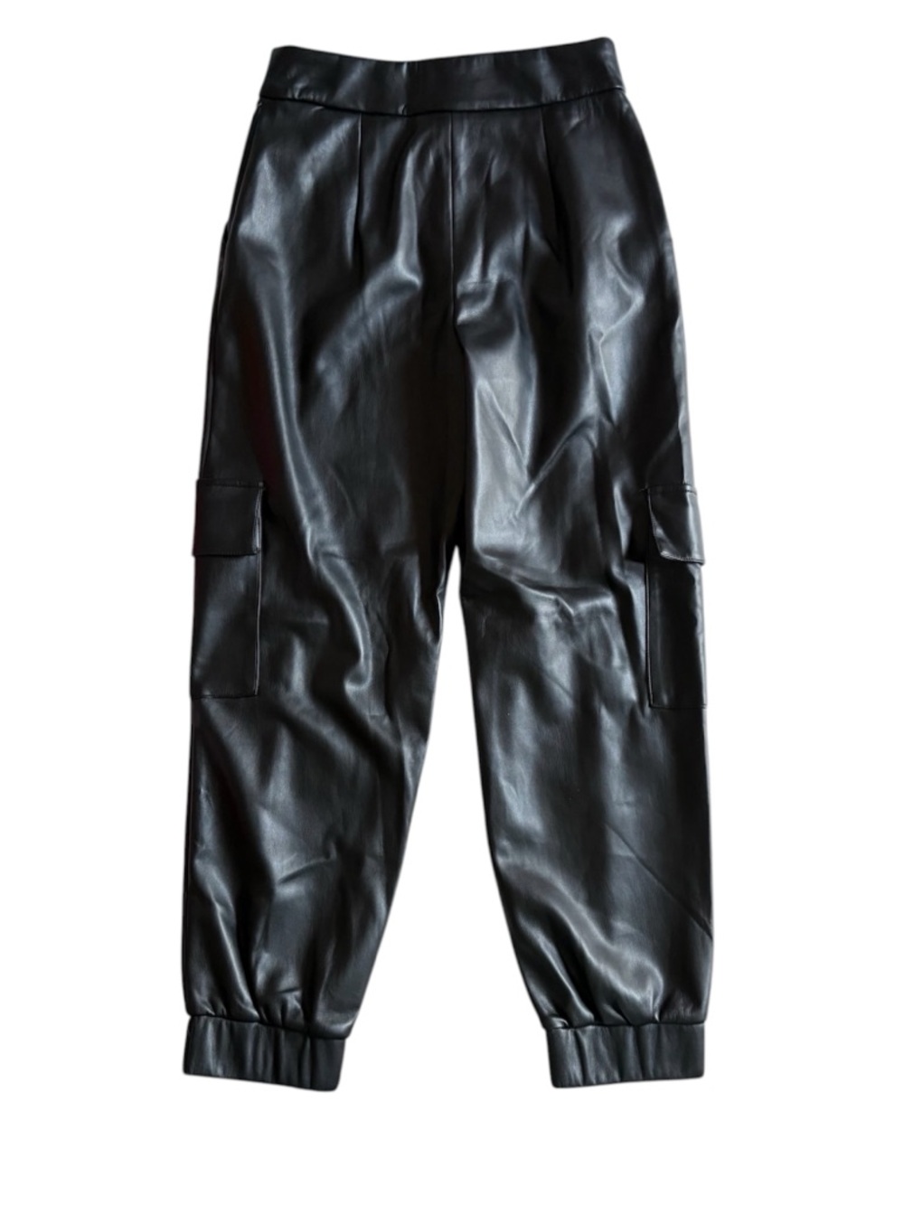 Express High Rise Faux Leather Jogger Dress Pant NEW